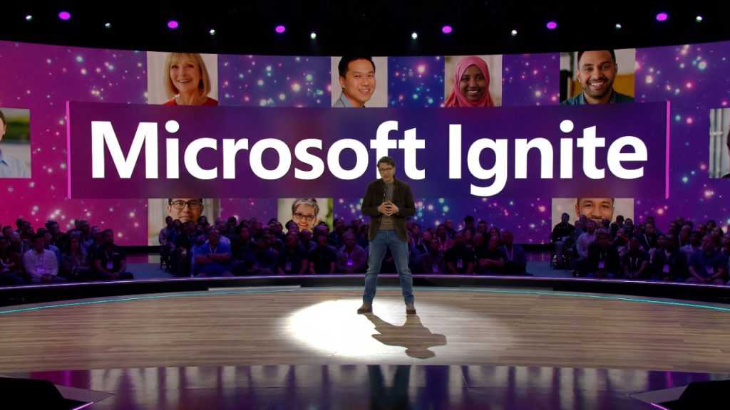 Microsoft Ignite 2026 enterprise AI and cloud keynote stage at Moscone Center San Francisco